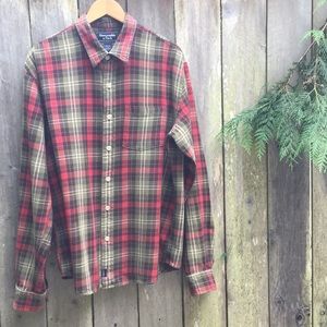 Abercrombie & Fitch Plaid Button Down Flannel L